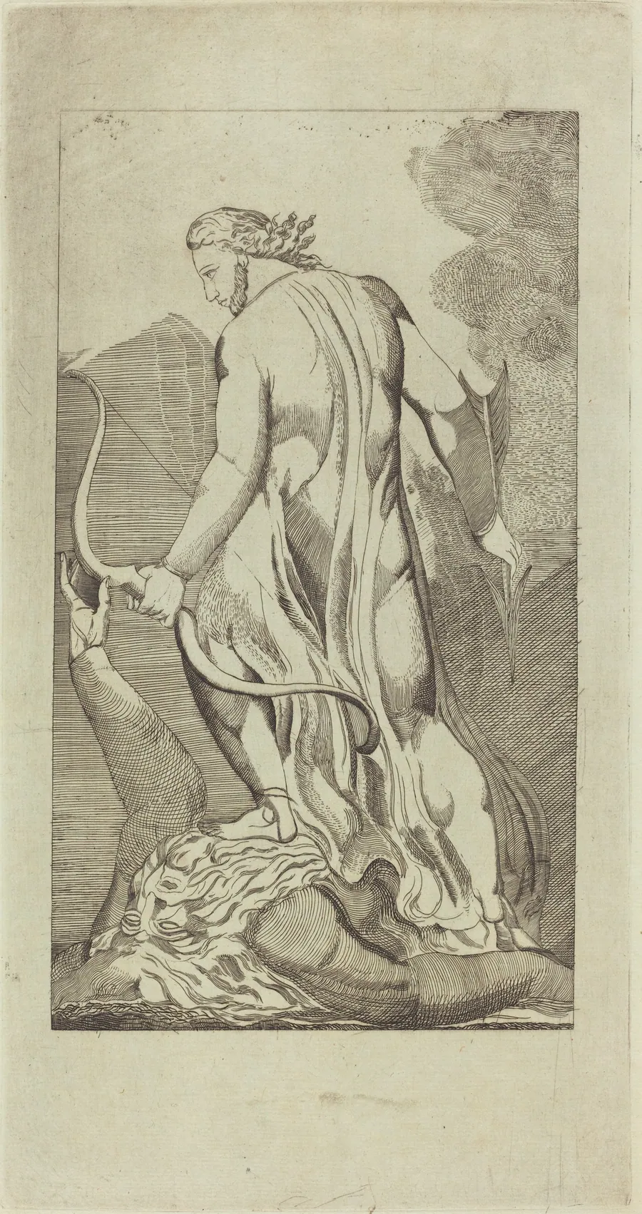 Christ Trampling Satan by Thomas Butts, Jr.