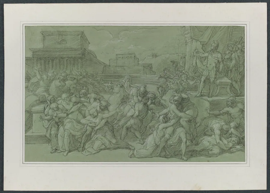Rape of the Sabines by Vincenzo Camuccini