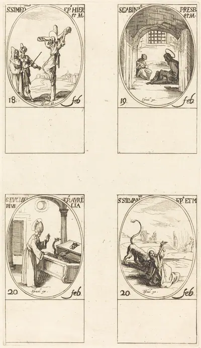 St. Simeon; St. Gabinius; St. Eucharius; St. Silvanus