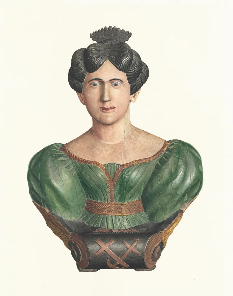 Female Figurehead Bust by Elizabeth Moutal