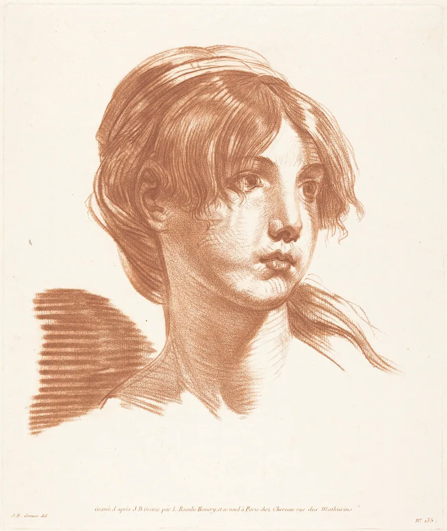 Head of a Girl by Louise Rosalie Hémery