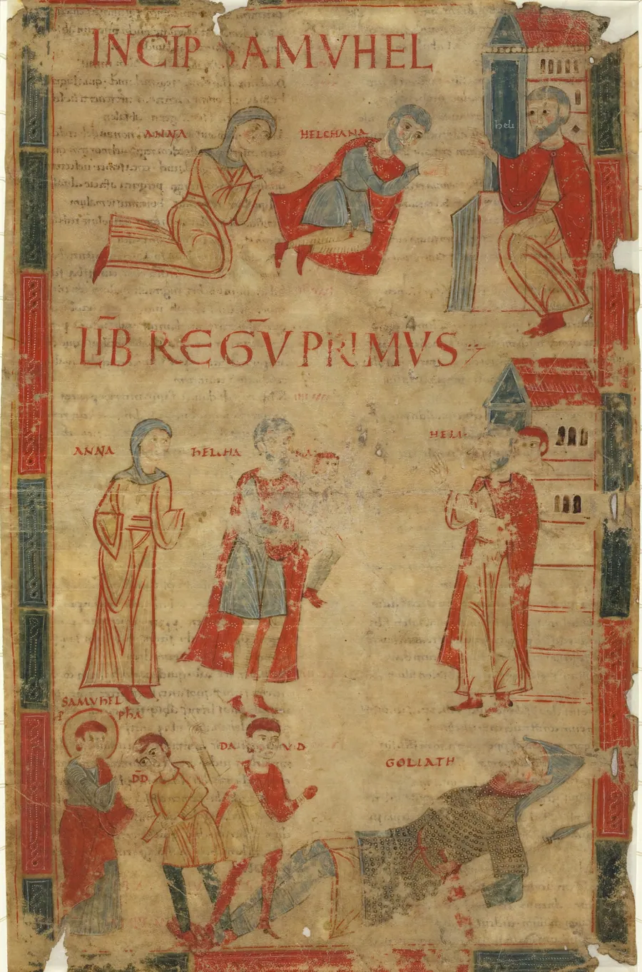Four Scenes from the First Book of Samuel by Italian 11th Century