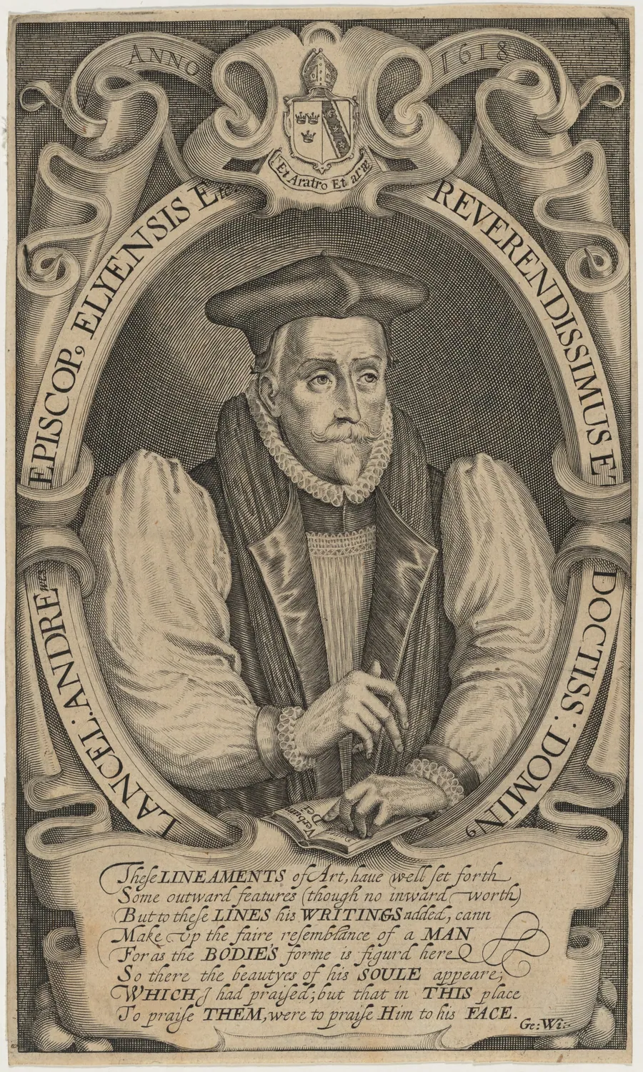 Lancelot Andrewes, Bishop of Winchester by Simon van de Passe