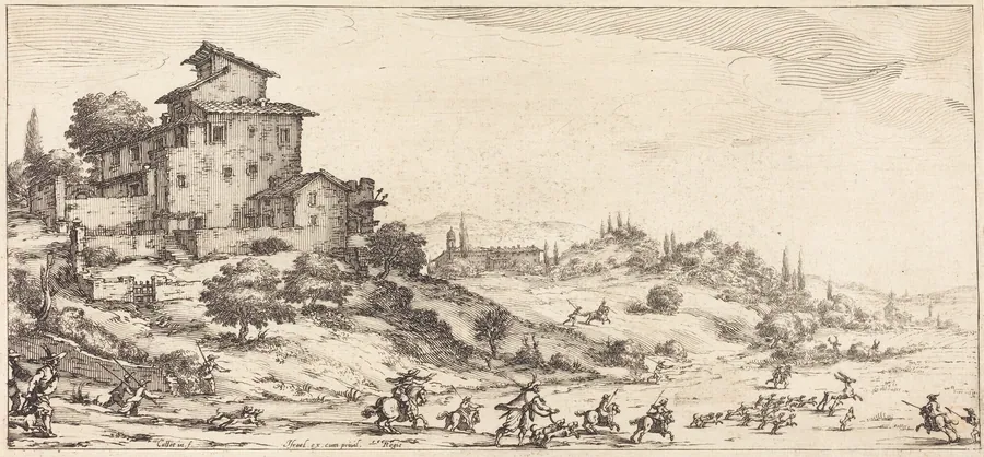 The Stag Hunt by Jacques Callot
