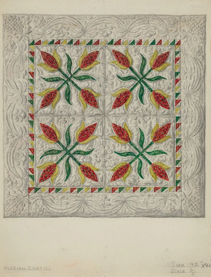 Crib Coverlet by Marian Curtis Foster