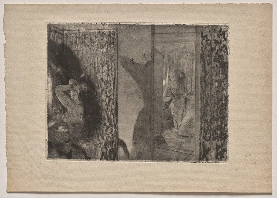 Actresses in Their Dressing Rooms by Edgar Degas