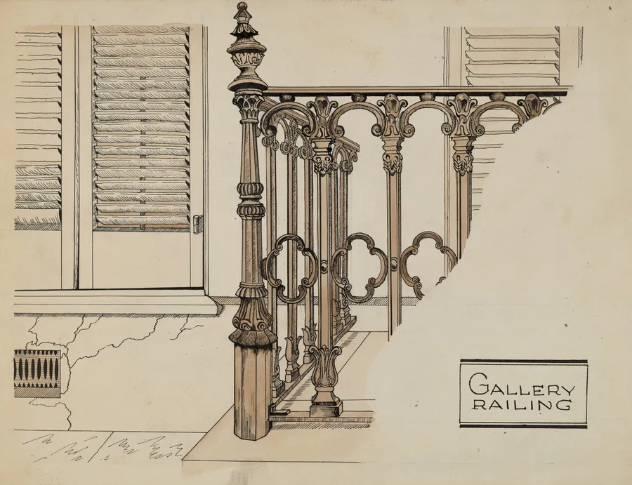 Cast Iron Gallery Rail by Ray Price