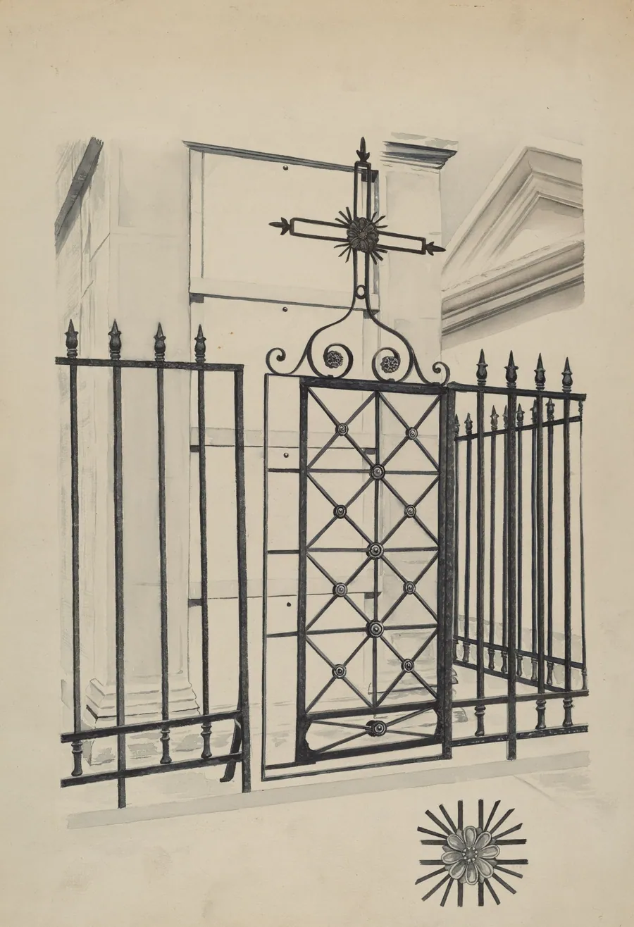Iron Gate and Fence by Ray Price