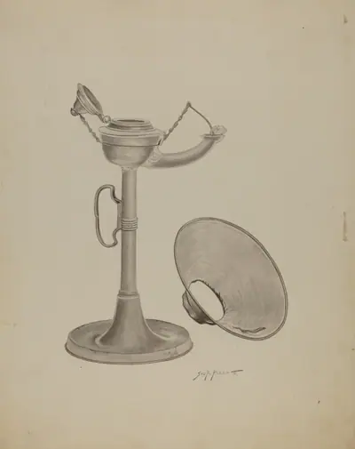 Pewter Lamp