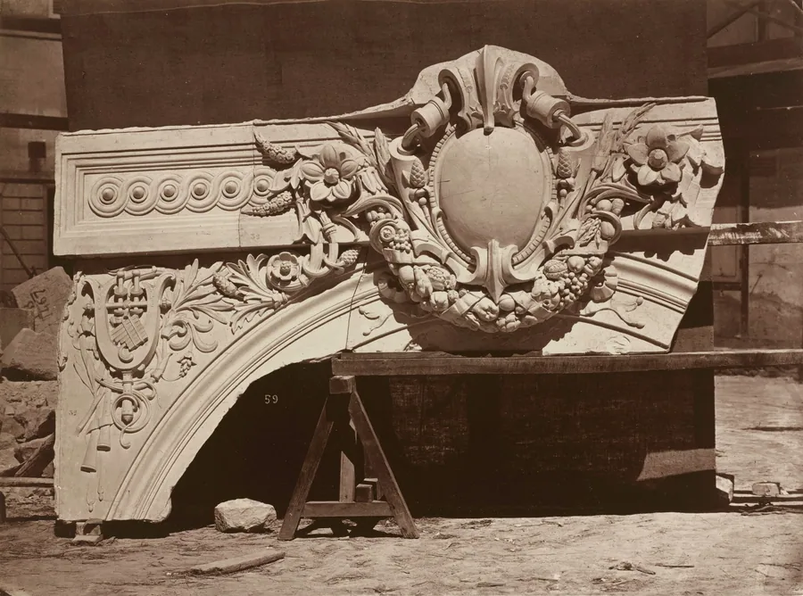 Ornamental Sculpture from the Paris Opera House (Arch Detail) by Louis-Émile Durandelle