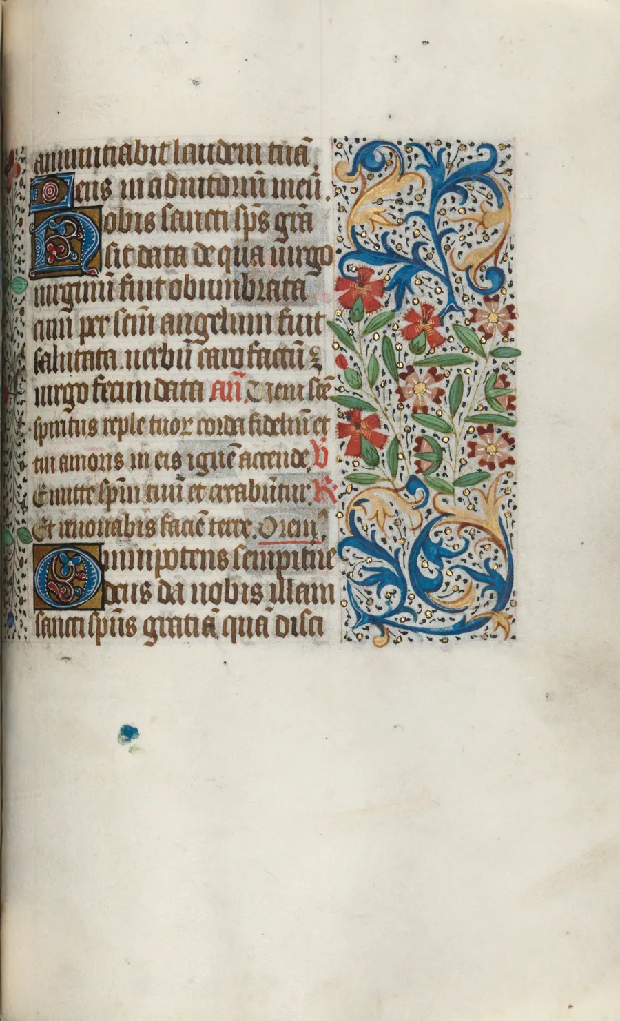 Book of Hours (Use of Rouen): fol. 100r by Master of the Geneva Latini