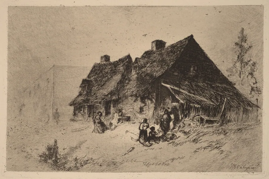 Negro Huts at Wilmington by John Mackie Falconer