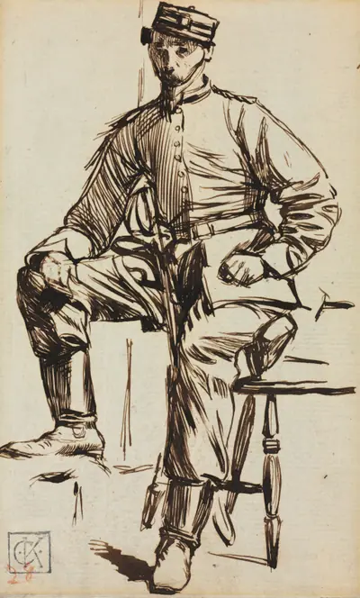 Charles Keene as a Volunteer