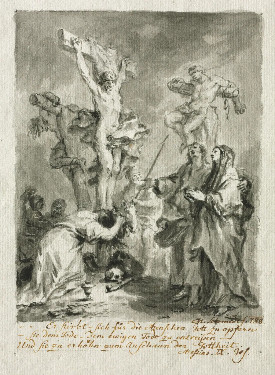 The Crucifixion by Martin Johann Schmidt