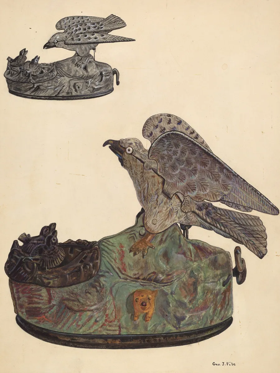 Toy Bank: Bird by George File