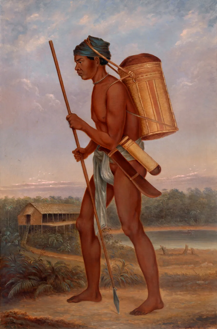 Diak Man by Antonion Zeno Shindler, 1813 Bulgaria-died Washington, DC 1899