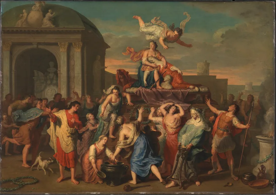 Didos død by Gerard Hoet I