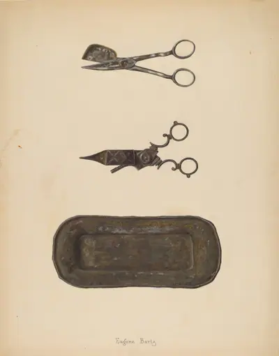 Candle Snuffer, Trimmer & Tray