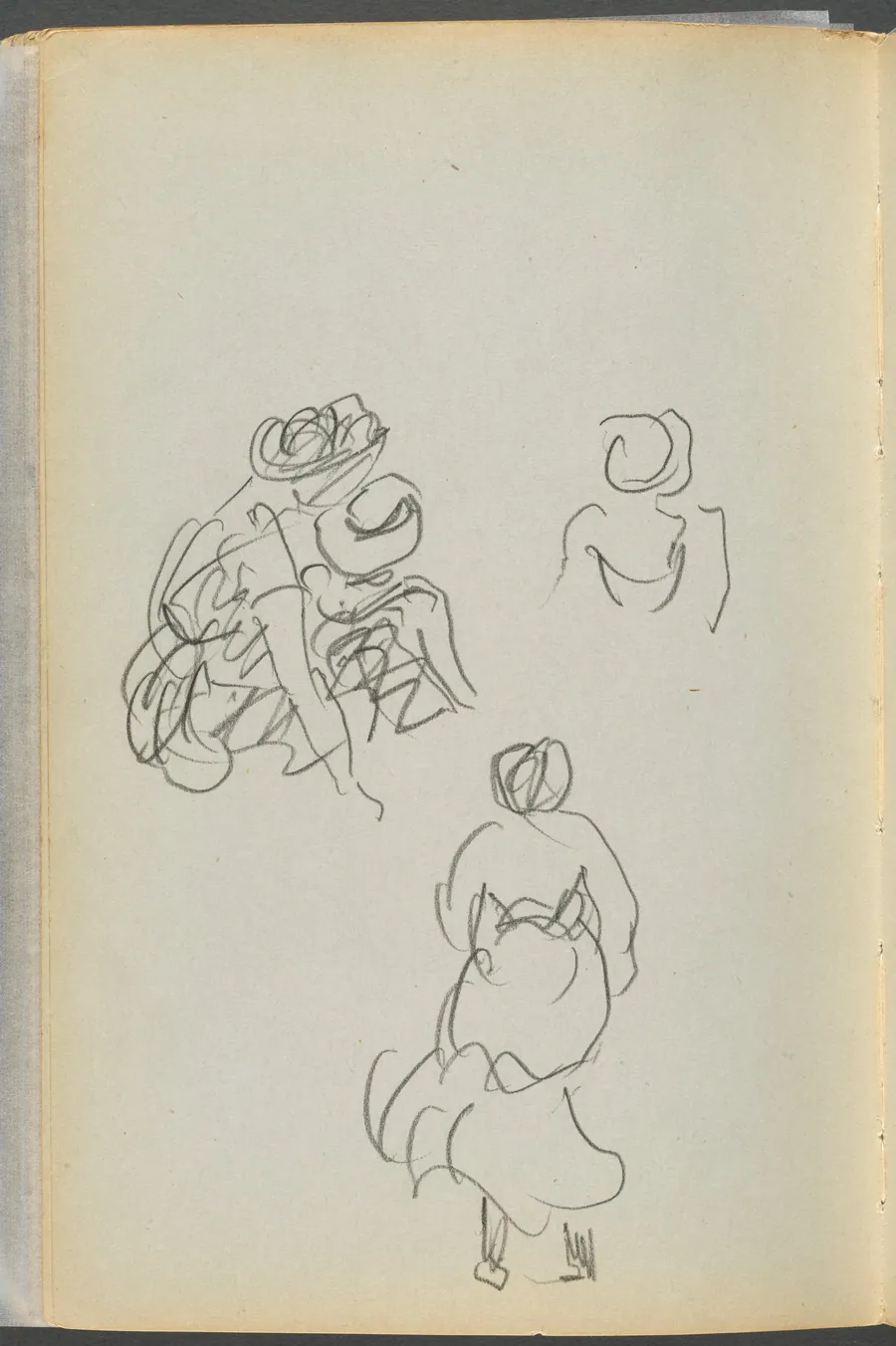 Sketchbook- The Granite Shore Hotel, Rockport, page 172: Figures by Maurice Prendergast