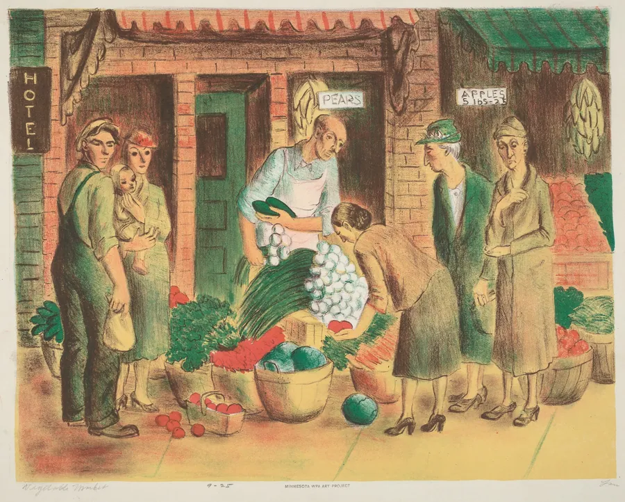 Vegetable Market by Dorothea Lau
