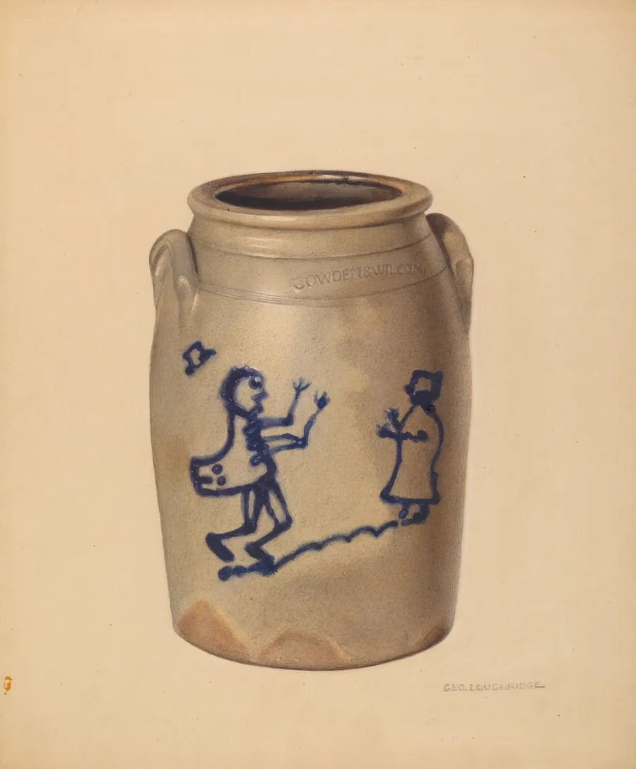Stoneware Crock by George Loughridge