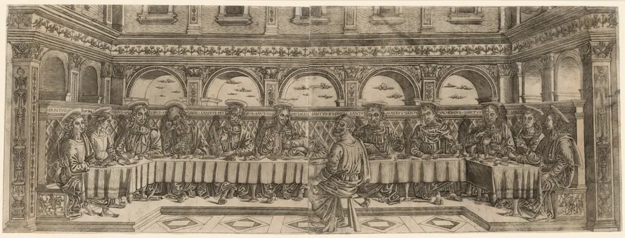 The Last Supper (pair) by Lucantonio degli Uberti