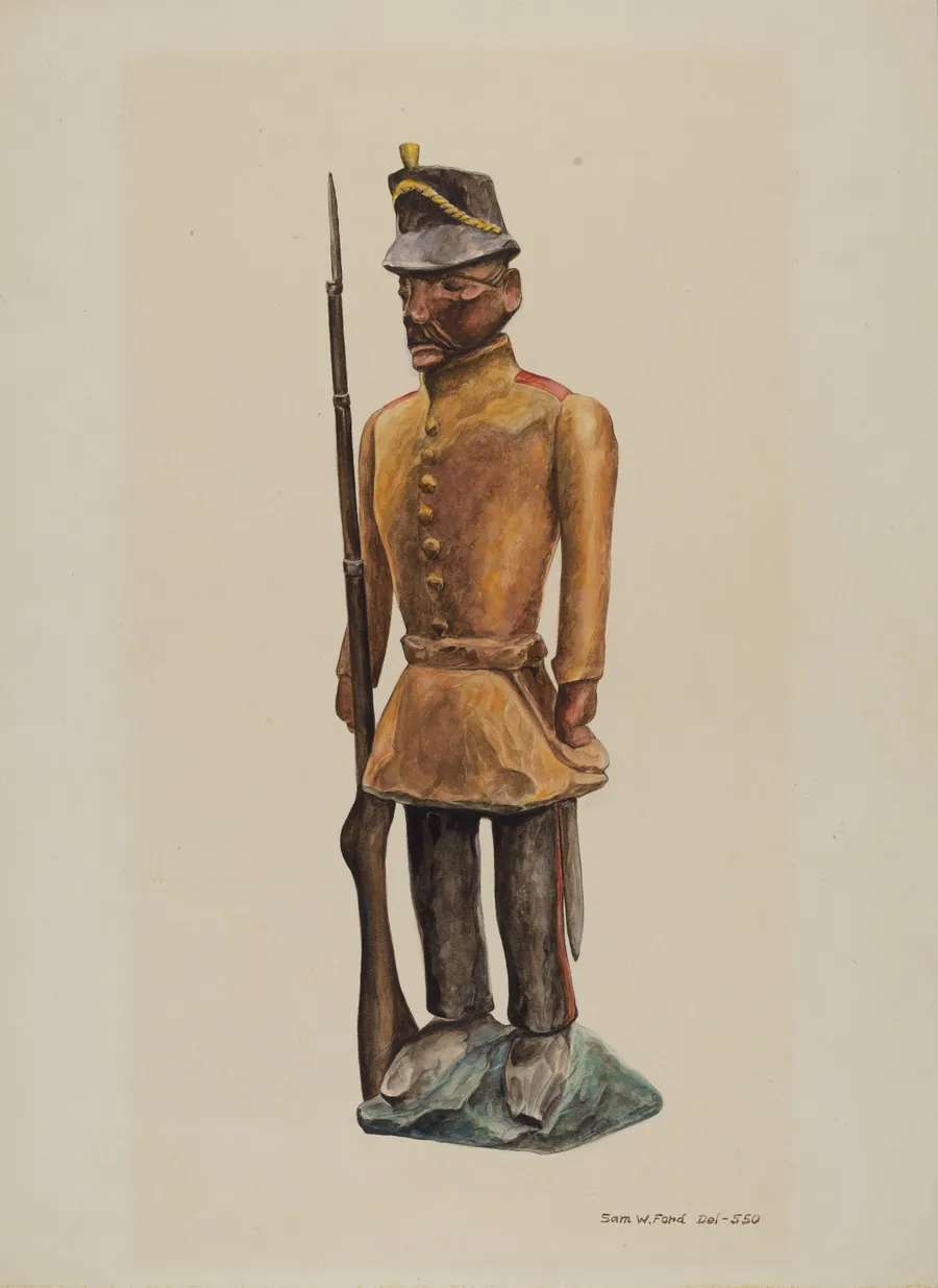 Carved Soldier by Samuel W. Ford