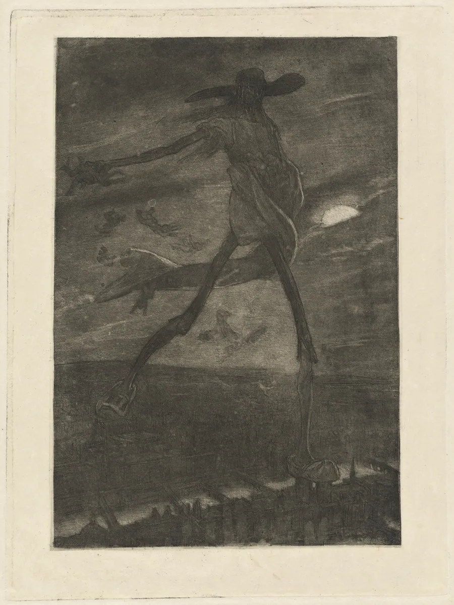 Satan Sowing Tare (Satan semant l'ivraie) by Félicien Rops