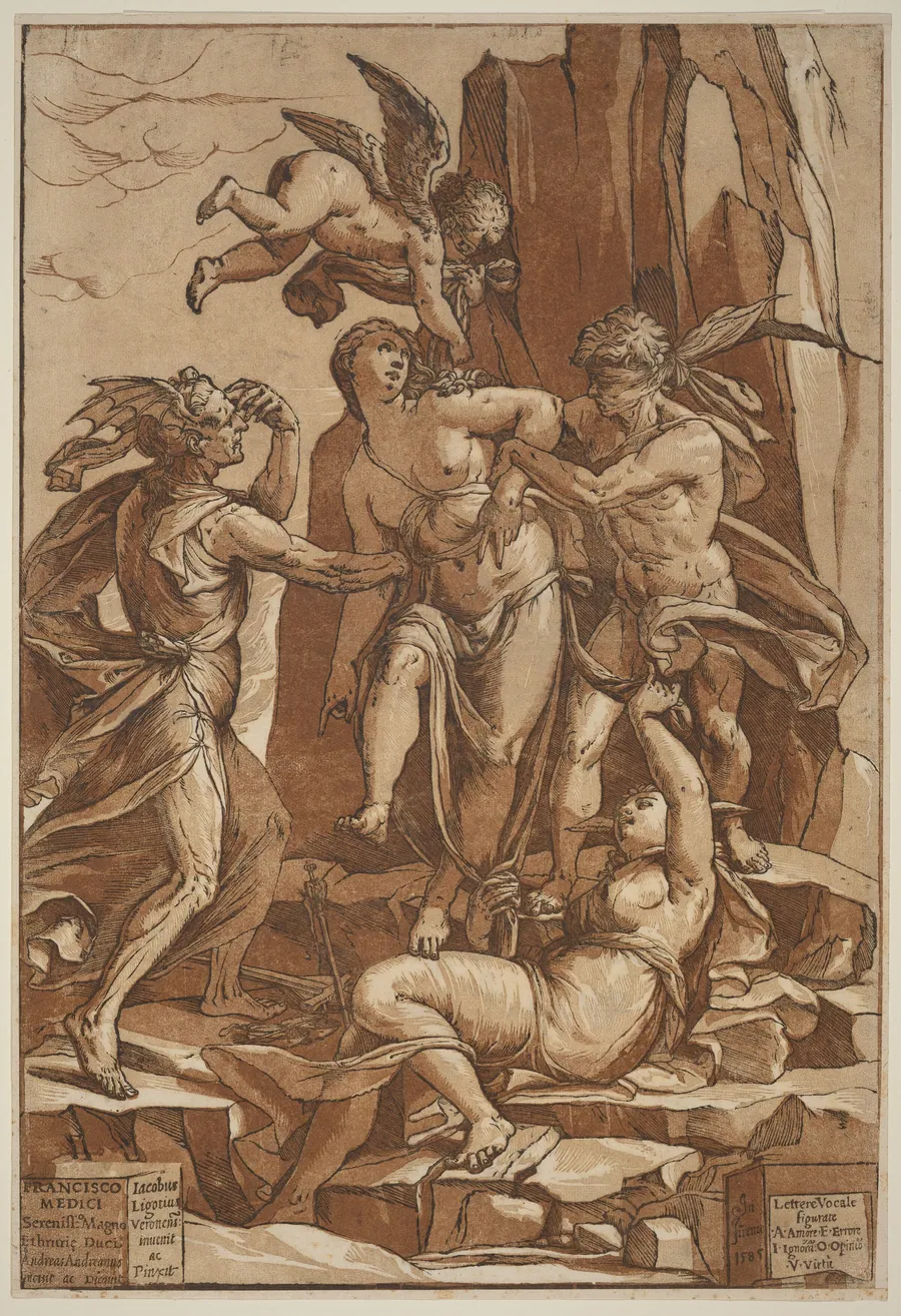 Allegory of Virtue by Andrea Andreani