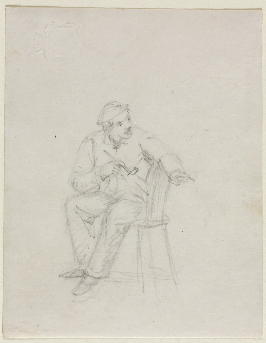 Man Smoking a Pipe by William Sidney Mount