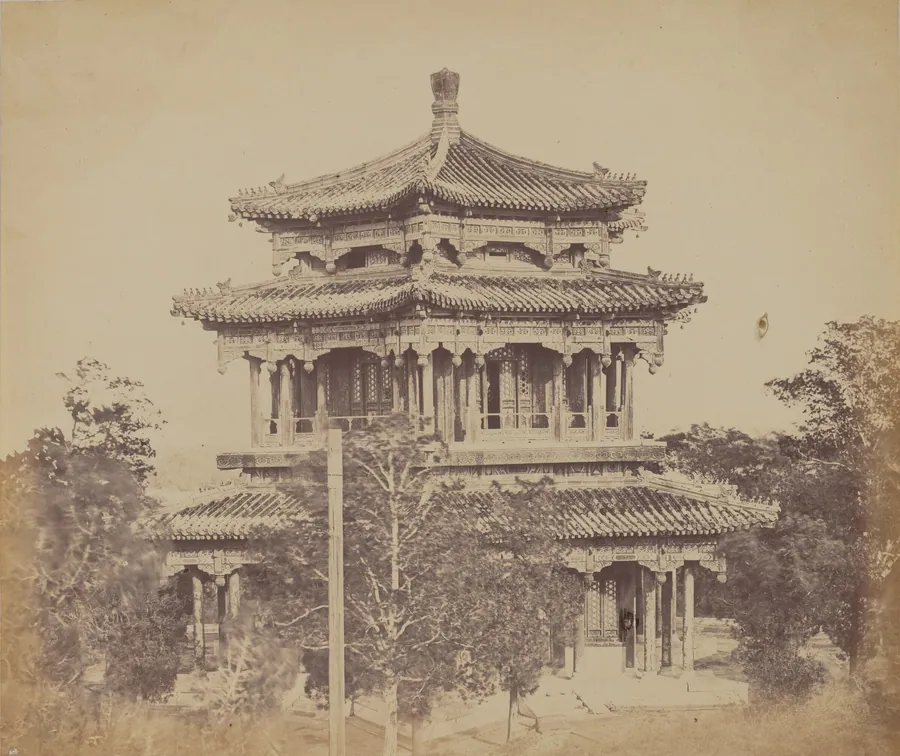 The Great Imperial Palace Yuen Min Yuen, Pekin, Before the Burning, October 18, 1860 by Felice Beato
