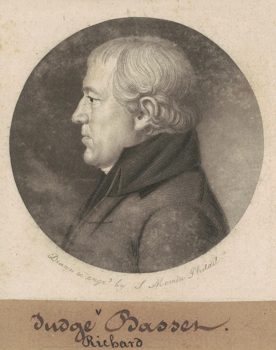 Richard Bassett by Charles B. J. Févret de Saint-Mémin