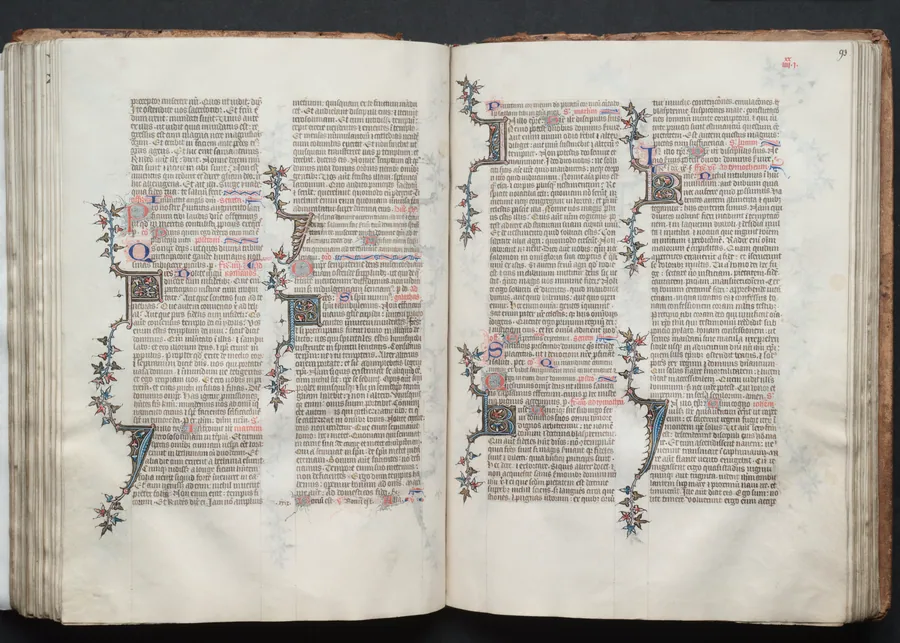 The Gotha Missal:  Fol. 93r, Text by Master of the Boqueteaux