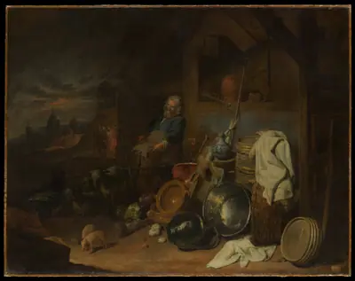 The Yard of the Inn at Emmaus