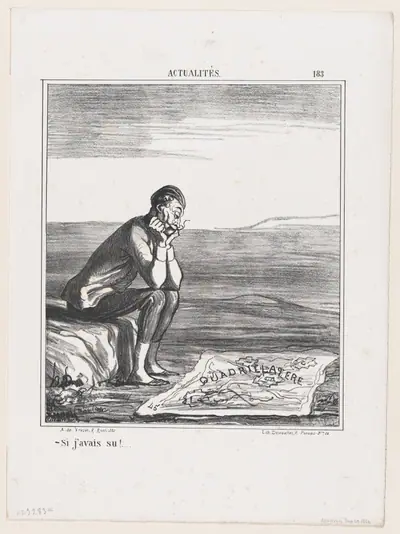 If I had known....., from 'News of the day,' published in "Le Charivari"