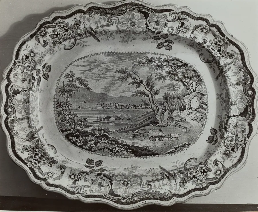 Plate - "Newburgh on the Hudson" by Helmut Hiatt