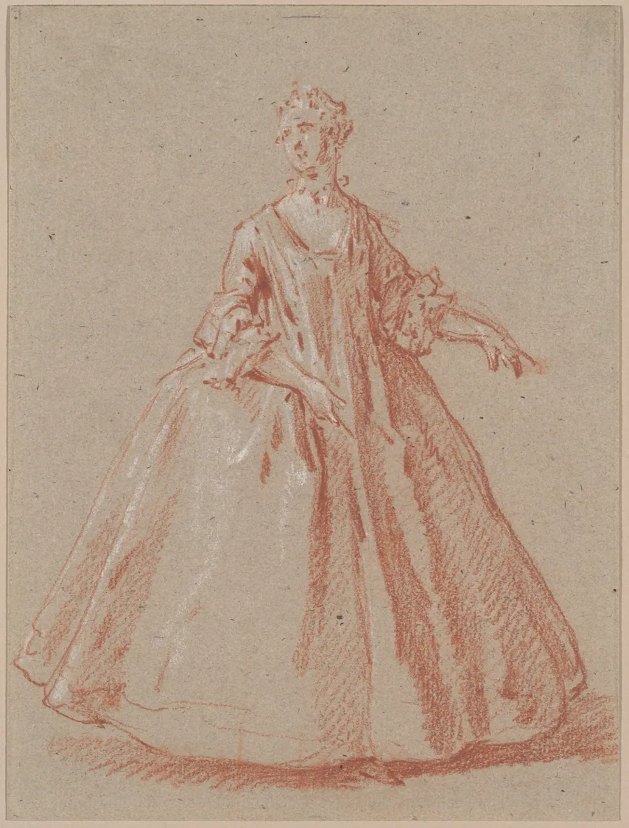 Standing Woman by Jean-Baptiste Oudry