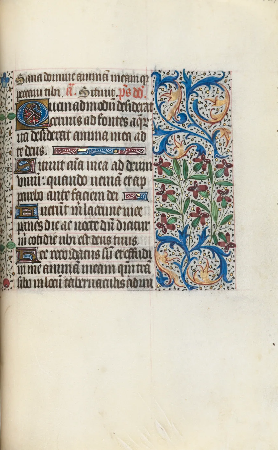 Book of Hours (Use of Rouen): fol. 129r by Master of the Geneva Latini