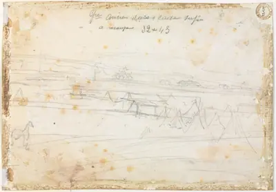 War Encampment Scene (verso)