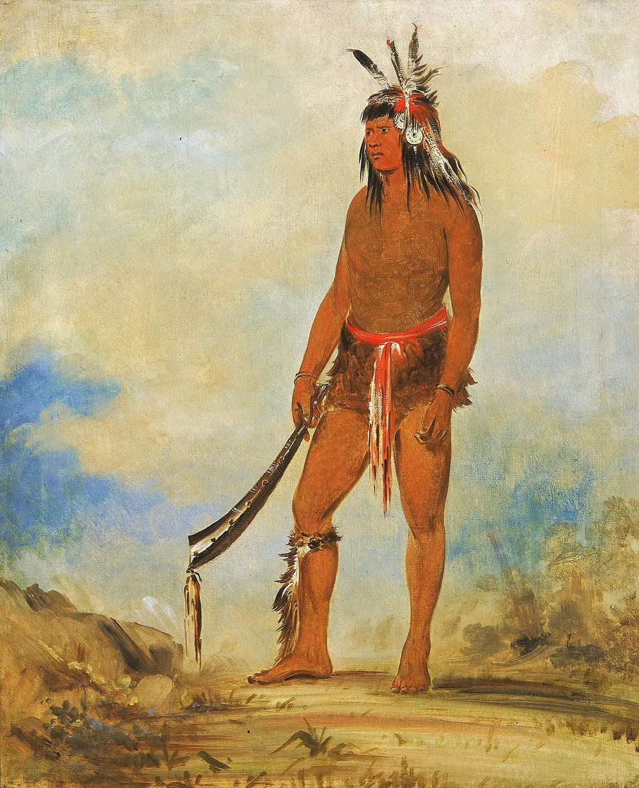Won-de-tów-a, The Wonder by George Catlin, born Wilkes-Barre, PA 1796-died Jersey City, NJ 1872