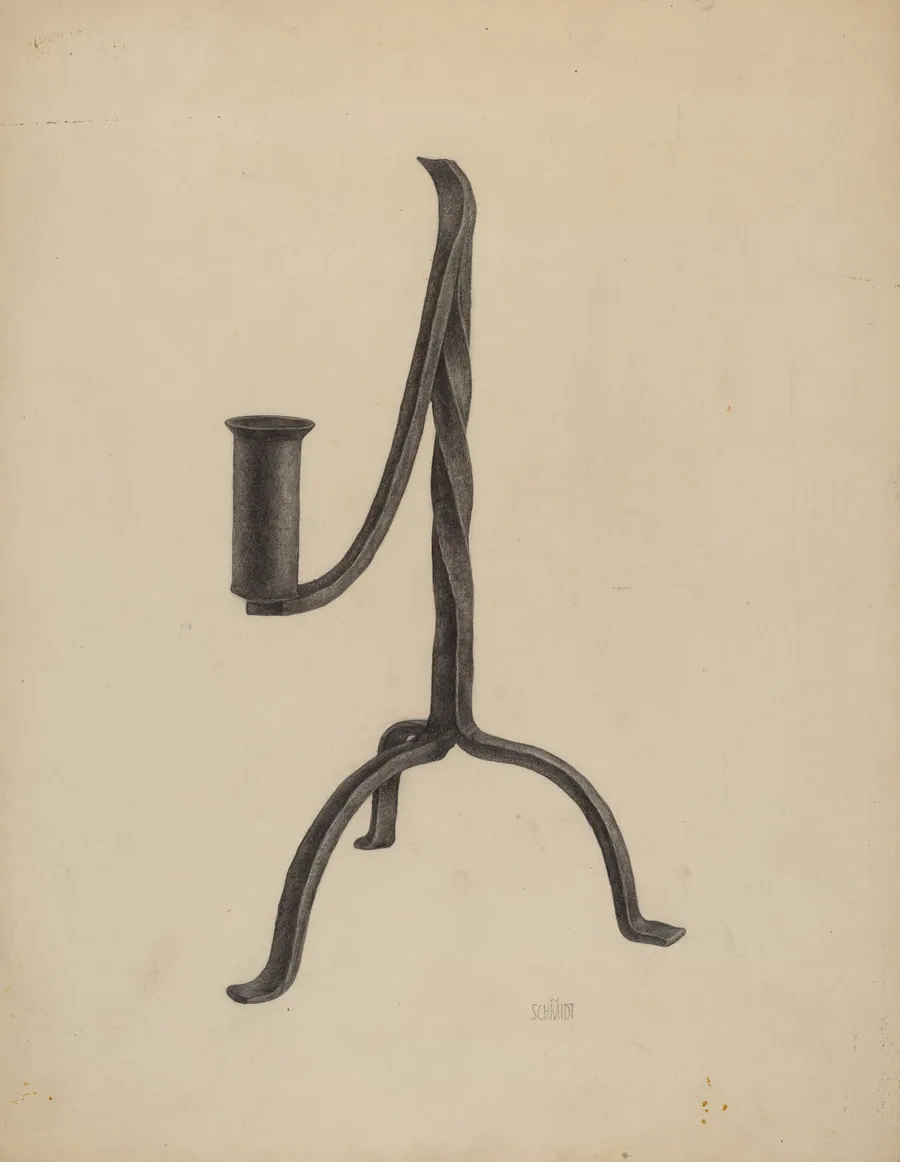 Three Legged Candlestick by William Schmidt