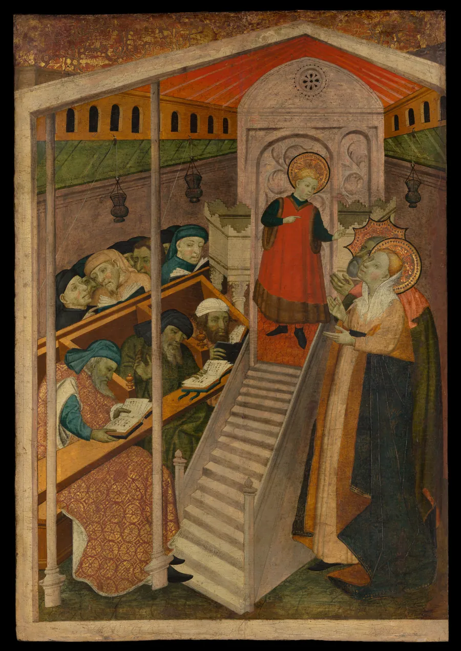 Christ among the Doctors by Spanish (Catalan) Painter