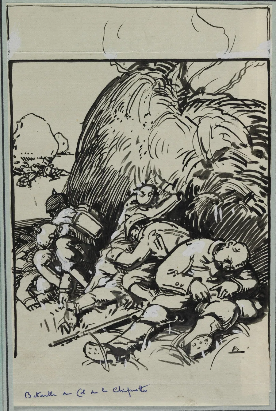 Bataille du Col de la Chiprotte by Auguste Louis Lepère