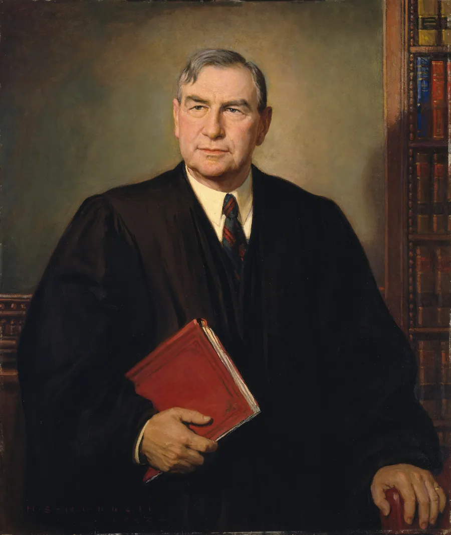 Portrait of Harlan Stone by Henry Salem Hubbell, born Paola, KS 1870-died Miami, FL 1949