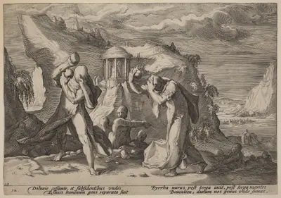 Deucalion and Pyrra Repeopling the Earth