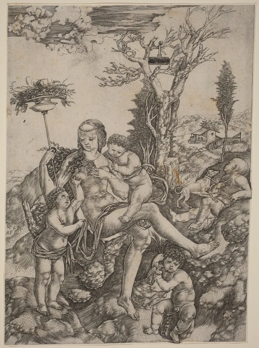 Allegory of Mother Earth by Cristofano Robetta