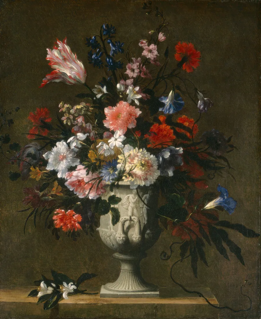 Flowers in a Classical Vase by French 17th Century