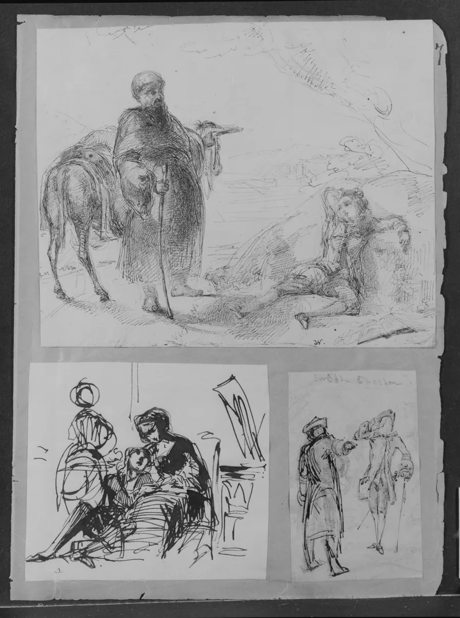Sir John Chester (from Dickens' Barnaby Rudge) (from Sketchbook) by James McNeill Whistler