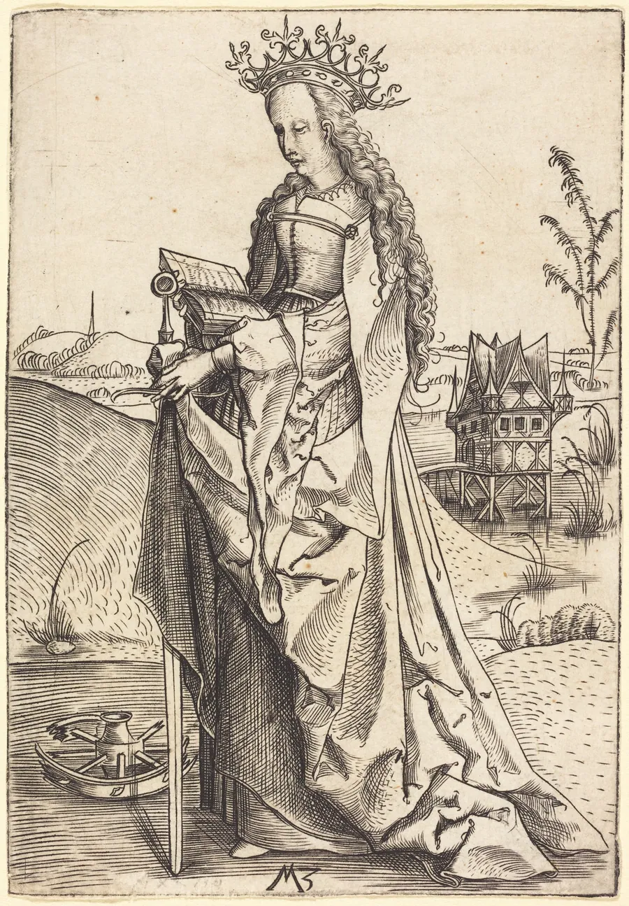 Saint Catherine by Master MZ