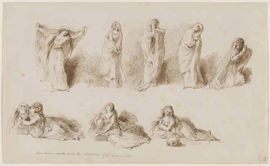 The Attitudes of Lady Hamilton by Pietro Antonio Novelli